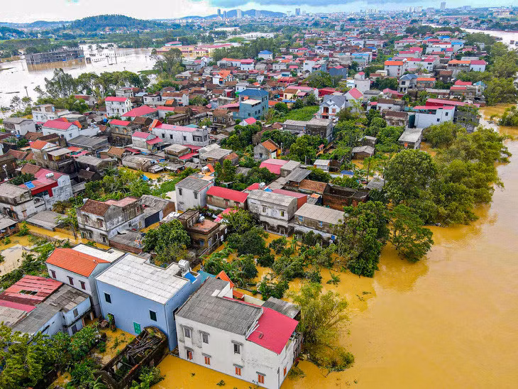 Lũ trên sông Cầu đoạn qua Bắc Ninh đang rút dần - Ảnh minh họa: GIANG SƠN