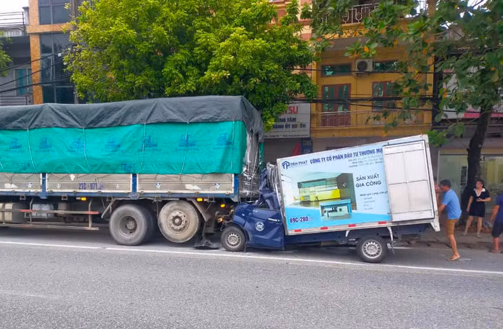 Hiện trường vụ tai nạn.