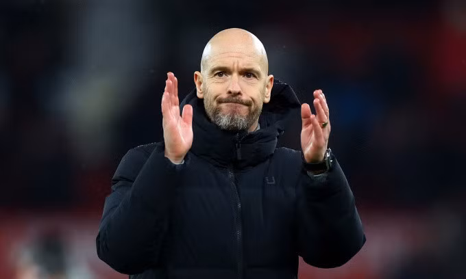 HLV Erik ten Hag sau trận Man Utd gặp Chelsea trên sân Old Trafford, thành phố Manchester, Anh, tối 6/12/2023. Ảnh: Reuters