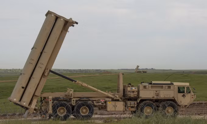 Bệ phóng THAAD Mỹ triển khai ở Israel hồi năm 2019. Ảnh: US Army