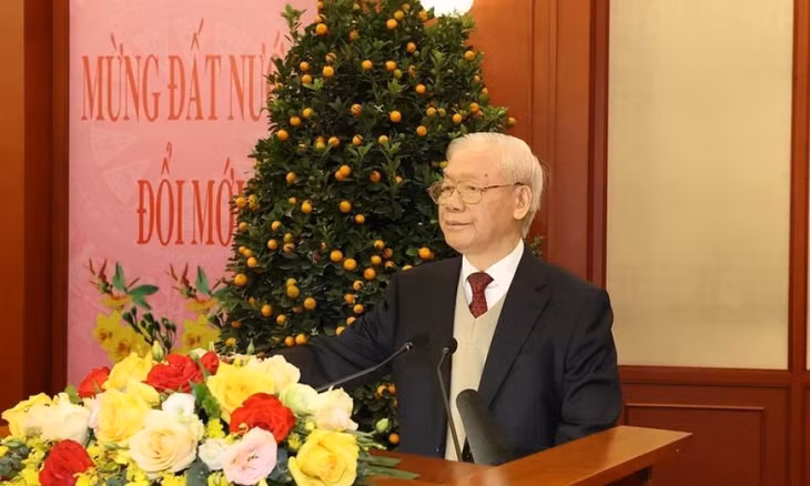 Toàn văn phát biểu của Tổng Bí thư tại buổi chúc Tết lãnh đạo Đảng, Nhà nước - Báo Quảng Ninh điện tử 