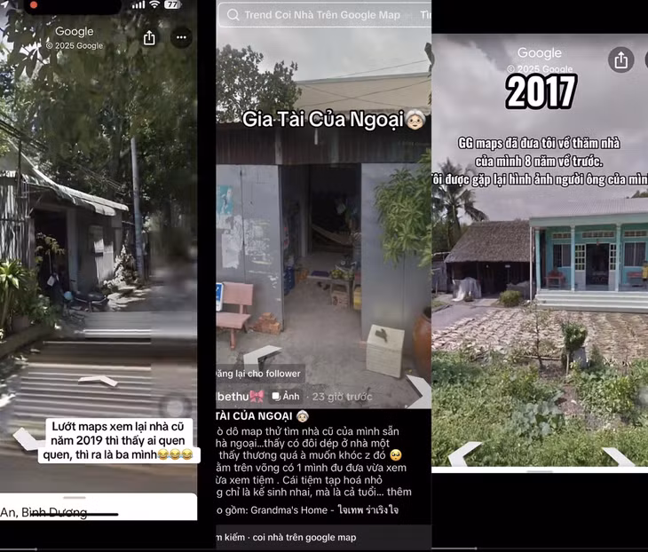 Trào lưu "xuyên không" qua Google Maps được hưởng ứng tại Việt Nam. Ảnh chụp màn hình.