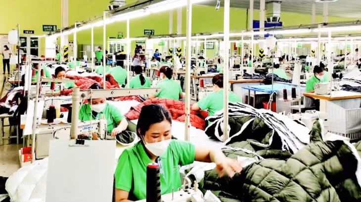 Sản xuất hàng dệt may xuất khẩu tại Tổng công ty cổ phần Dệt may Nam Định.