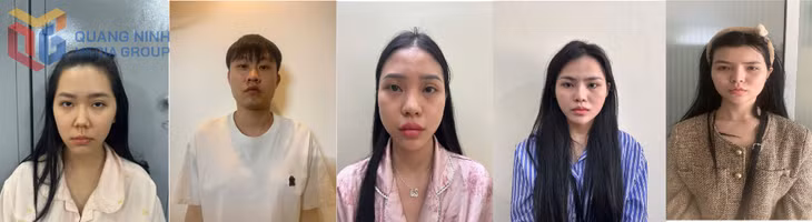 Từ trái qua phải là các đối tượng: Triệu Ánh Ngọc, Linh Xing, Lê Nguyễn Thanh Ngân, Nguyễn Thị My và Triệu Thuyên Mai.