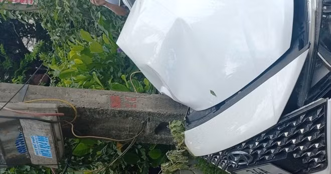 Hiện trường vụ tai nạn sáng 7/7 tại xã Bình Giang, TP Hải Phòng. Ảnh: Người dân cung cấp