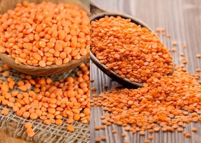Đậu lăng nấu chín, kết hợp với quinoa và rau củ nướng là món ăn rất giàu protein. Ảnh: Doãn Hằng.