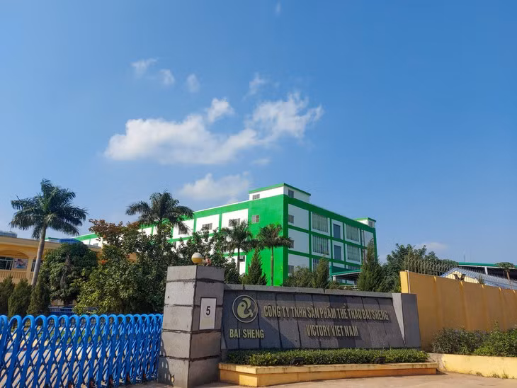 Công ty TNHH sản phẩm thể thao Bai Sheng - Ảnh: FB công ty