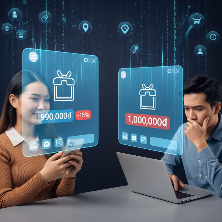 Cùng một sản phẩm, mỗi người có thể thấy một mức giá khác nhau tùy theo cách thuật toán định giá