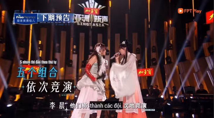 Trang phục của Phương Mỹ Chi và Khả Lâu ở vòng bán kết. Ảnh: FPT Play