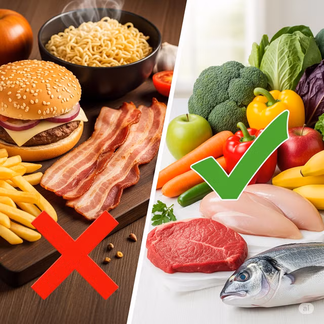 Nên hạn chế thực phẩm siêu chế biến và ưu tiên tiêu thụ thực phẩm tươi để bảo vệ sức khỏe.