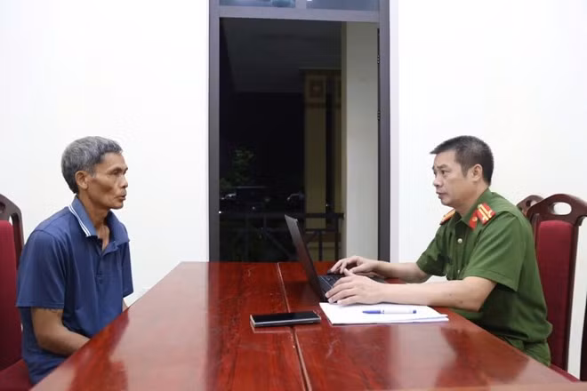 Đối tượng cướp giật tài sản của bà cụ 71 tuổi tại xã Nguyệt Đức, tỉnh Phú Thọ. Ảnh: Công an cung cấp.