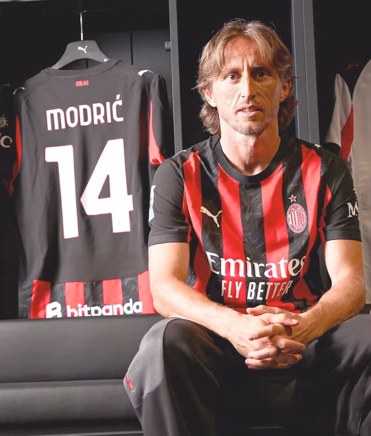 Trong màu áo AC Milan, Modric là hình ảnh thu hút rất nhiều sự chú ý - Ảnh: AC MILAN