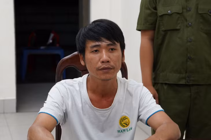 Đối tượng Dương tại Cơ quan Công an.
