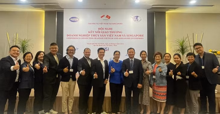 Hội nghị kết nối giao thương các doanh nghiệp thủy sản Việt Nam và Singapore tại TP. Hồ Chí Minh 2024. Ảnh: Thương vụ Việt Nam tại Singapore