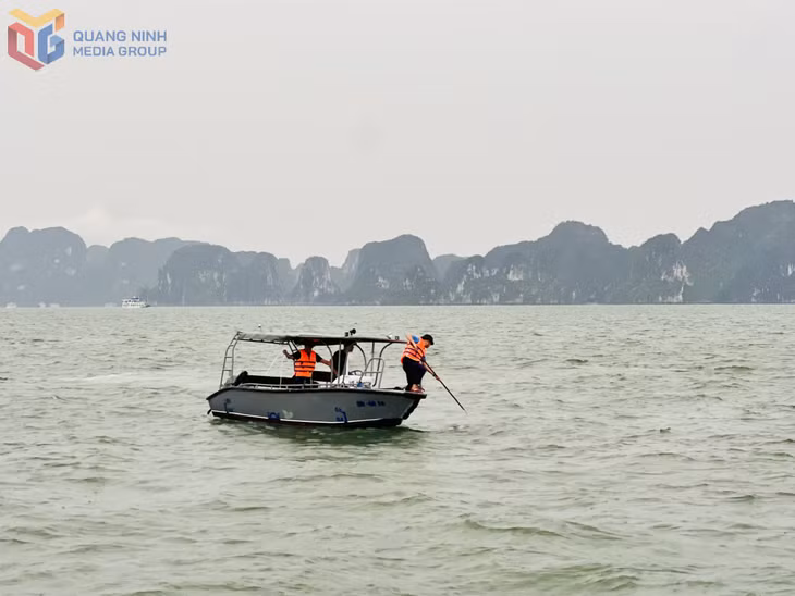 Lực lượng chức năng tỉnh Quảng Ninh tìm kiếm cứu nạn.