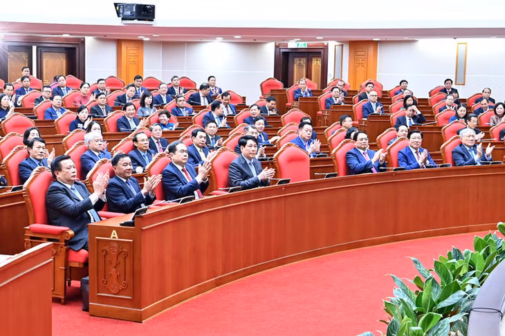 Các đại biểu tham dự phiên bế mạc Hội nghị. (Ảnh: ĐĂNG KHOA)