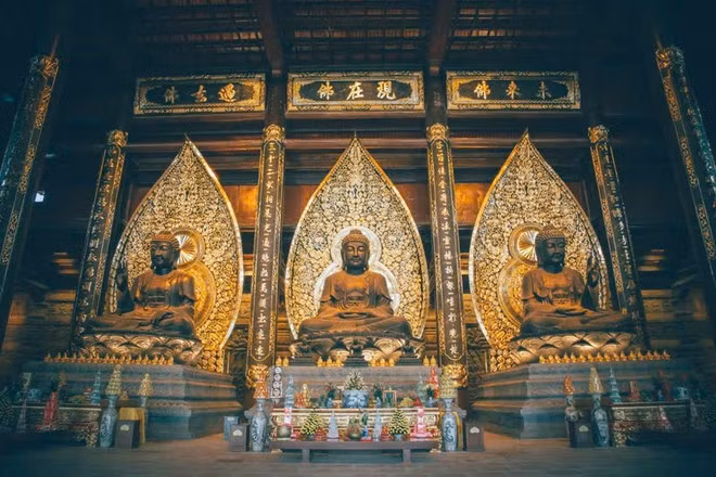 Chùa Tam Chúc có thể trở thành một điểm của vùng du lịch tâm linh kết nối từ Tam Chúc (Hà Nam cũ), Phủ Dầy (Nam Định cũ) đến Bái Đính (Ninh Bình cũ). (Ảnh: PV/Vietnam+)