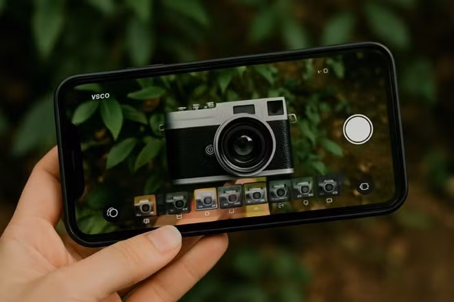 VSCO vừa ra mắt VSCO Capture - một ứng dụng chụp ảnh chuyên biệt mới. Đồ họa: Quang Minh