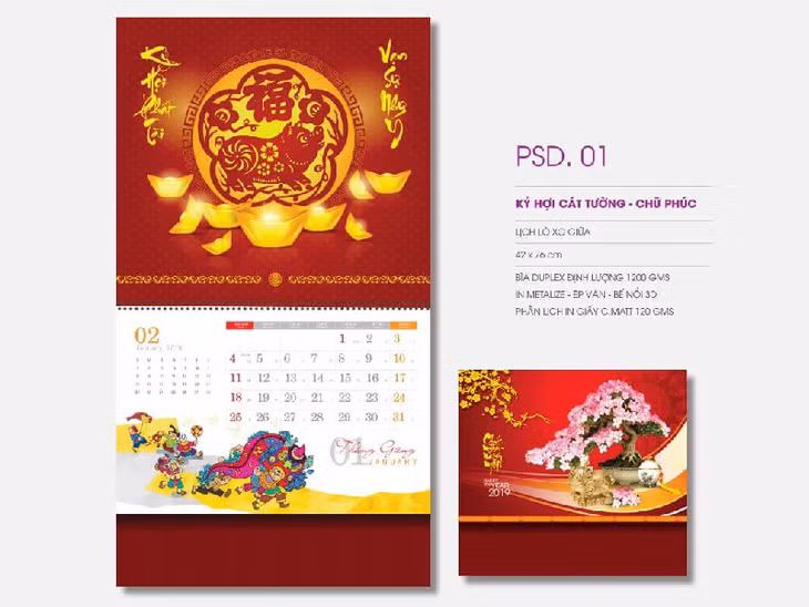 Công ty In lịch Tết 2026 Quận Thủ Đức (cũ) giao trong ngày ảnh 1