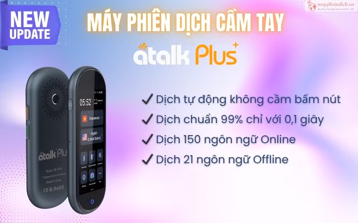 Top 3 máy phiên dịch cầm tay ATalk dịch chính xác, gọn nhẹ, dễ dùng ảnh 1 Top 3 máy phiên dịch cầm tay ATalk dịch chính xác, gọn nhẹ, dễ dùng ảnh 1