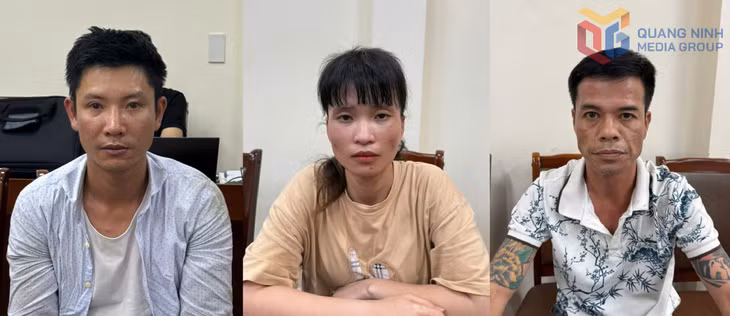 Các đối tượng Phạm Văn Mạnh, Trần Thị Thu Hà Và Phạm Duy Hoàn (từ trái sang phải).