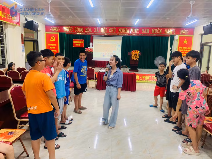 Phường Yên Tử tổ chức sinh hoạt hè cho trẻ em trên địa bàn.