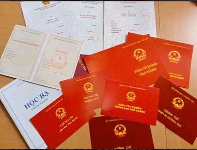 Nhiều giáo viên ở Bắc Giang mua bằng giả. Ảnh: Công an tỉnh Bắc Giang
