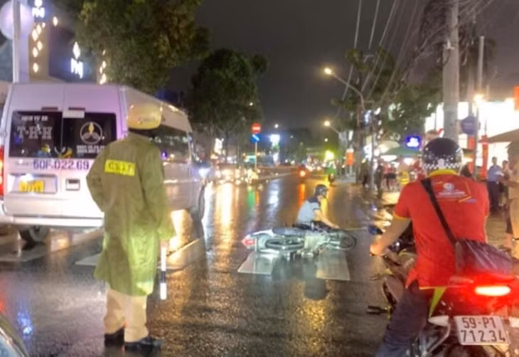 Hiện trường vụ tai nạn. Ảnh: HC