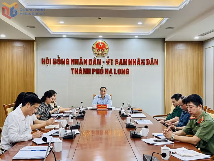 UBND TP Hạ Long làm việc với các đơn vị liên quan để rà soát tiến độ Chương trình Carnaval Hạ Long 2025.
