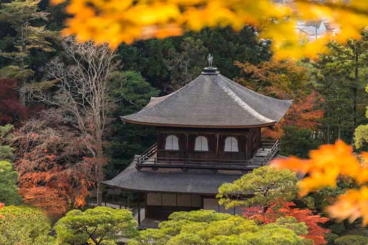 Chùa Ginkakuji (Chùa Gác Bạc) tại Kyoto, Nhật Bản. Ảnh: internet.