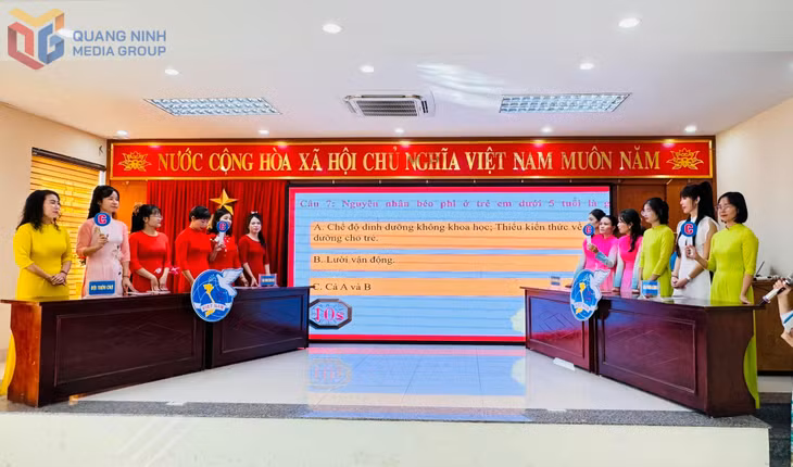 Hội LHPN TP Hạ Long tổ chức Hội thi tìm hiểu kiến thức về cải thiện dinh dưỡng cho trẻ em dưới 5 tuổi.