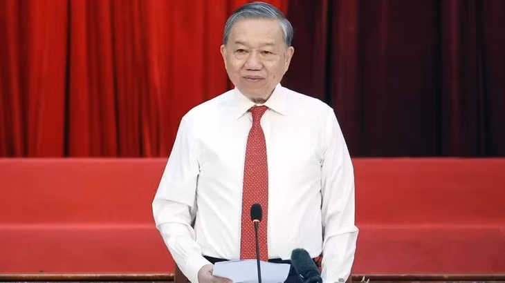 Tổng Bí thư Tô Lâm phát biểu. (Ảnh: TTXVN)