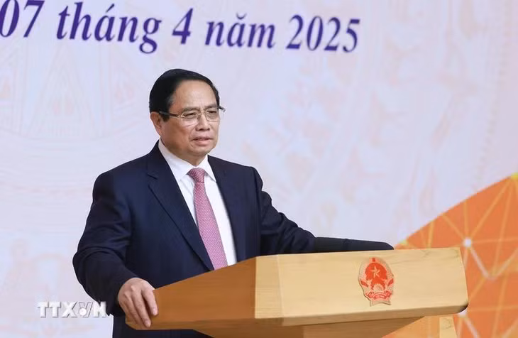 Thủ tướng Phạm Minh Chính khai mạc Hội nghị về thương mại quốc tế. (Ảnh: Dương Giang/TTXVN)