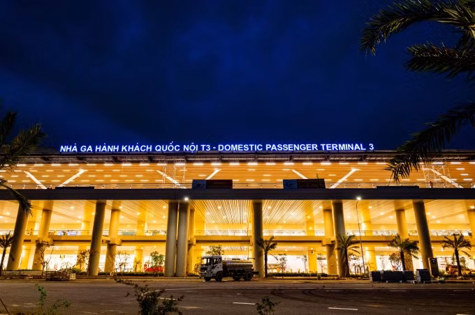 Phía trước nhà ga T3 sân bay Tân Sơn Nhất. Ảnh: Tổng công ty cảng hàng không Việt Nam