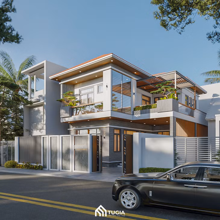Tinh thần hiện đại cùng yếu tố bền vững được thể hiện rõ nét trong dự án thiết kế thi công của Kiến Trúc Nội thất Tứ Gia