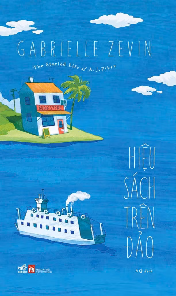 Bìa "Hiệu sách trên đảo", sách 261 trang. Ảnh: Nhã Nam