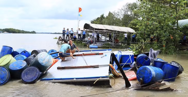 Trong 3 tháng đầu năm 2025, đường thuỷ xảy ra 15 vụ tai nạn giao thông làm chết 12 người; so với cùng kỳ năm 2024, tăng 1 vụ , tăng 5 người chết (ảnh minh hoạ).