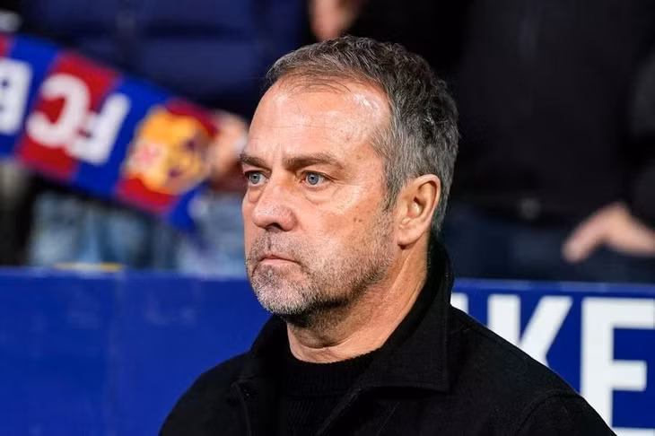 HLV Hansi Flick không hài lòng với cách sắp xếp lịch thi đấu cho Barcelona của La Liga. ẢNH: GETTY