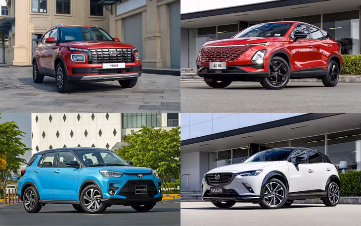 Với tầm 500 triệu đồng, người tiêu dùng Việt có nhiều lựa chọn xe gầm cao - Ảnh: Hyundai, Omoda, Toyota, đại lý Mazda