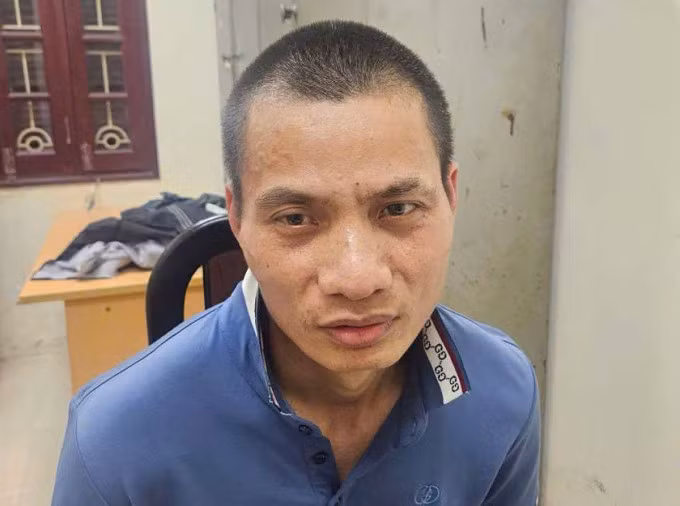 Vũ Văn Lịch khi bị bắt. Ảnh: Linh Đan