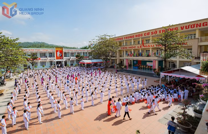 Một góc Trường THCS Trưng Vương (TP Uông Bí)