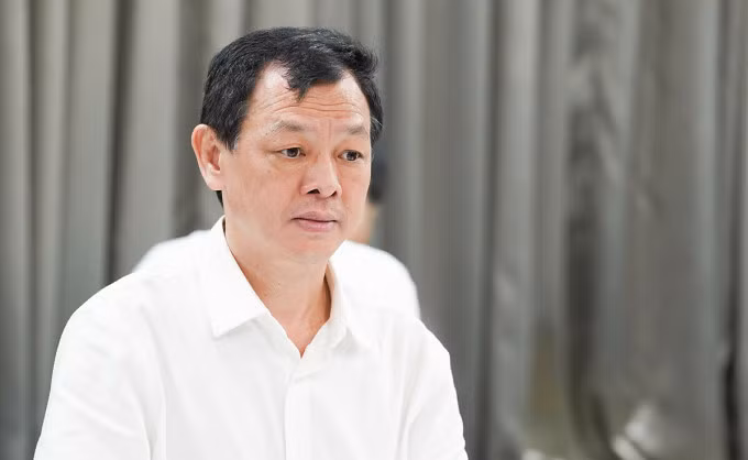 Thứ trưởng Y tế Nguyễn Tri Thức tại buổi làm việc sáng 14/3. Ảnh: Văn Đạt