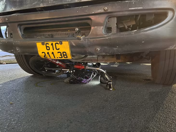 Hiện trường vụ tai nạn.