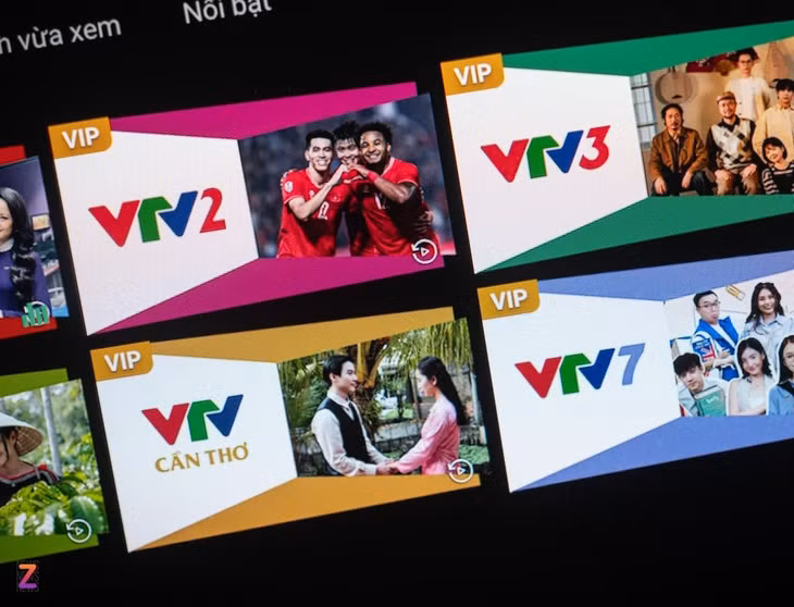 Người dùng phải trả phí để xem các kênh VTV.