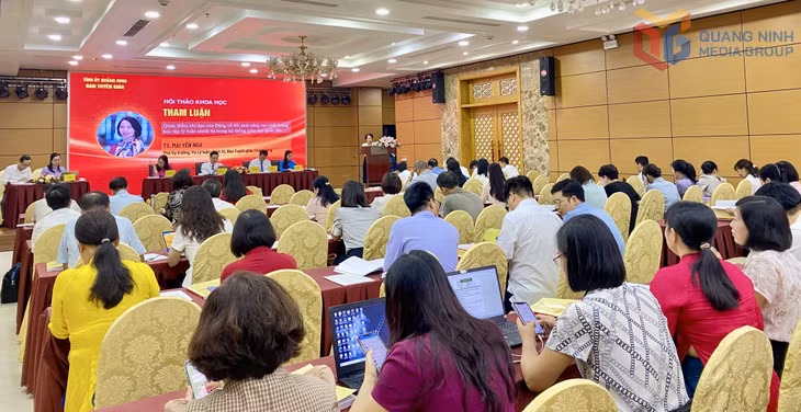 Ban Tuyên giáo Tỉnh ủy (nay là Ban Tuyên giáo và Dân vận Tỉnh ủy) tổ chức Hội thảo khoa học đổi mới, nâng cao chất lượng giảng dạy và học tập lý luận chính trị, tháng 8/2024.