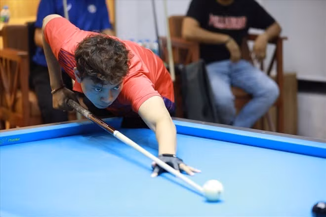 Dương Quốc Hoàng đã thua trận tại US Open 2025 nên dừng bước sau vòng 16 người xuất sắc. Ảnh: Hoàng Anh