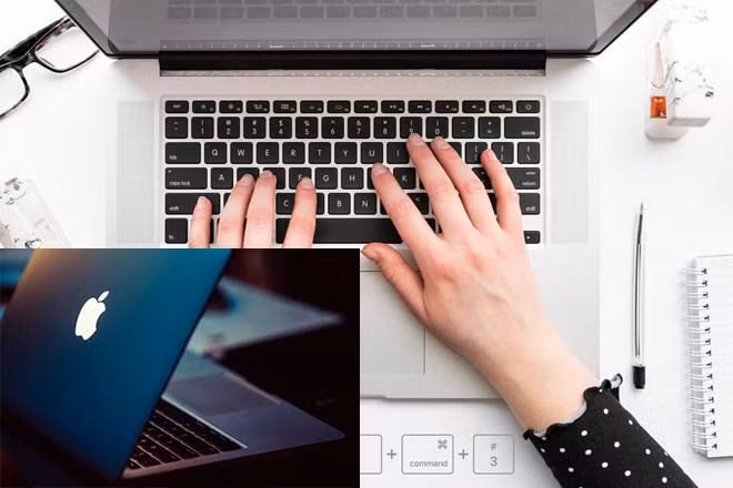 MacBook Pro 2026 có thể sở hữu màn hình OLED và Dynamic Island giống iPhone. Đồ họa: Cát Tiên