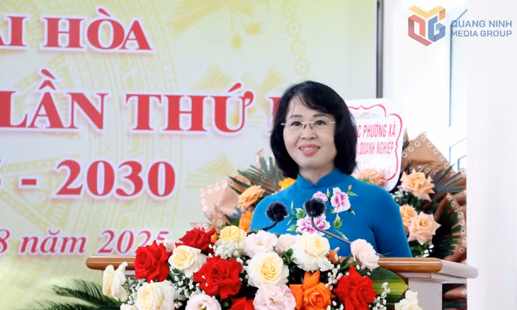 Đồng chí Trịnh Thị Minh Thanh, Phó Bí thư Thường trực Tỉnh ủy, Chủ tịch HĐND tỉnh, phát biểu chỉ đạo Đại hội.