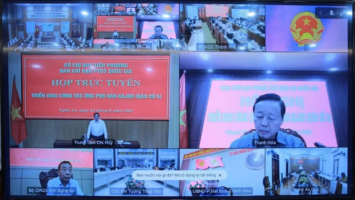 Cuộc họp kết nối trực tuyến tới các địa phương, cơ quan - Ảnh VPG/Minh Khôi