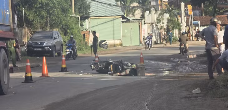 Hiện trường vụ tai nạn.